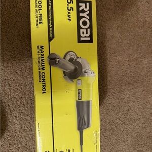 Ryobi Angle Grinder with 3-Position Handle